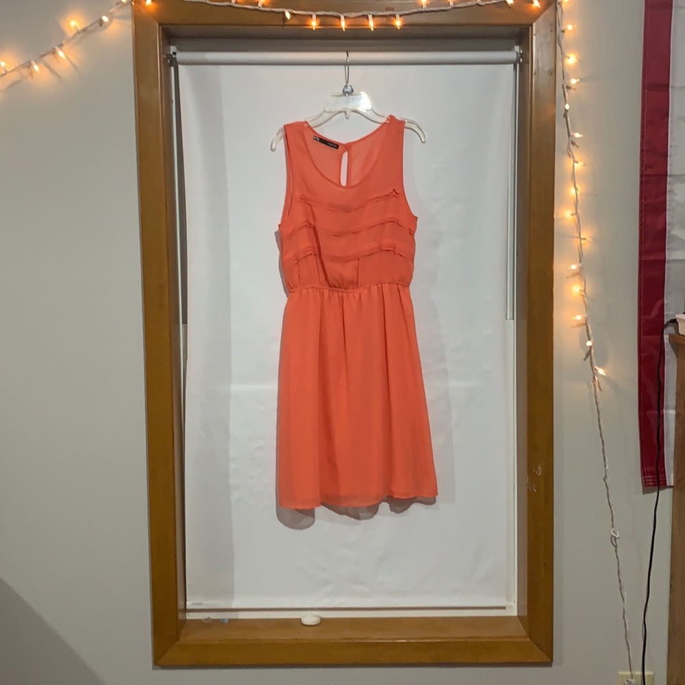 Maurices Orange Flowy Dress.